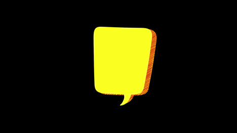 cartoon-Comic-Bubble-speech-copy-space-loop-Animation-video-with-alpha-channel.