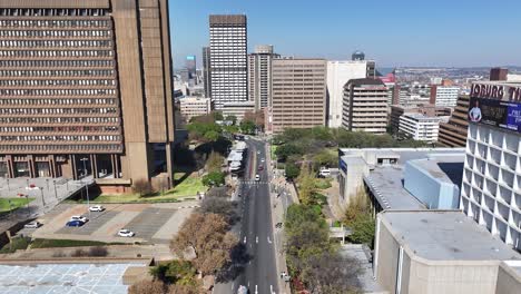 Skyline-Von-Johannesburg-In-Johannesburg-In-Gauteng,-Südafrika