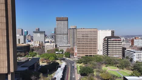 Skyline-Von-Johannesburg-In-Johannesburg-In-Gauteng,-Südafrika