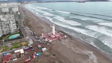 Der-Monumentale-Leuchtturm-Von-La-Serena-Befindet-Sich-In-Der-Stadt-La-Serena,-Land-Chile