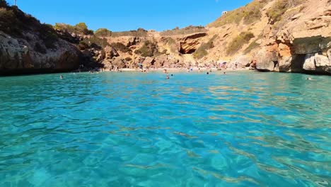 Der-Starstrand-Der-Sozialen-Netzwerke-Auf-Mallorca,-Calo-Des-Moro