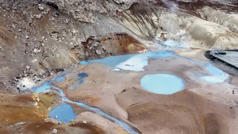 The-Geothermal-Area-Seltun-south-of-Reyjkavik-hot-spring-is-a-natural-wonder,-producing-a-remarkable-amount-of-boiling-water-that-makes-it-the-most-powerful-hot-spring-in-Europe