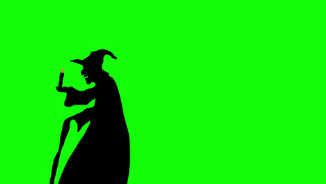 Halloween-Witch-walking-with-candle-loop-animation-Halloween-concept-element-with-alpha-channel