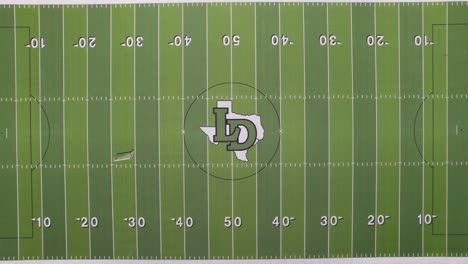 Aerial-footage-of-Falcon-Stadium-Lake-Dallas-High-School-in-Corinth-Texas