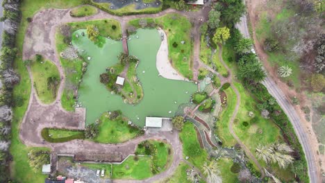 El-Parque-Jardín-Del-Corazón,-También-Conocido-Como-El-Parque-Japonés-De-La-Serena,-Es-Un-Parque-Ubicado-En-La-Ciudad-Chilena-De-La-Serena.