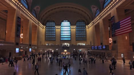 An-interior-view-of-Grand-Central-Terminal,-during-the-morning-rush-hour