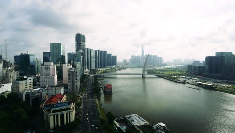 HCM-city-in-the-south-of-Vietnam-in-the-morning-with-commuters-rushing-to-work