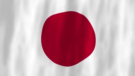 Japan-flag-country-animation-3D-symbol-design-waving-in-wind-movement-national-patriotism-world-culture-emblem-banner-Asia-red-white