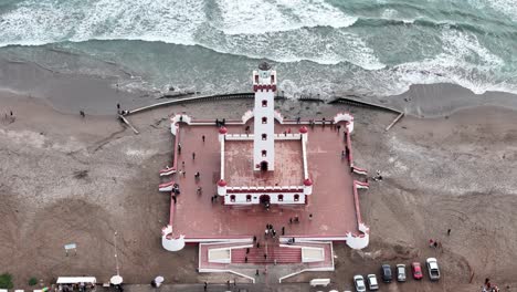 Monumento-El-Faro-Monumental-De-La-Serena-Ubicado-En-La-Ciudad-De-La-Serena,-Pais-De-Chile