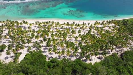 Cayo-Sombrero-Island-On-The-Caribbean-Sea-In-Venezuela---Aerial-Drone-Shot