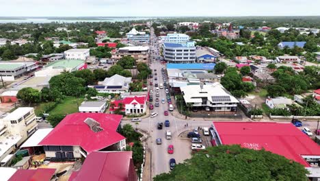 Aerial-cityscape-of-Nukualofa-Tongan-capital-city-and-main-road-in-city-centre