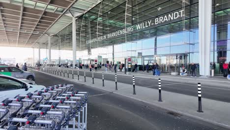 Airport-Berlin-Brandenburg-Exterior-View-of-Terminal-One-Entrance-Area