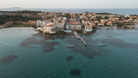 Gabbiano-Azzurro-Hotel-On-The-Golfo-Aranci-Cost-In-Sardinia,-Italy