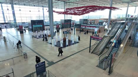 Almost-Empty-Terminal-of-Berlin-Brandenburg-Airport-during-Morning-Hours