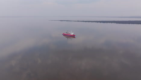 Traditional-old-passenger-ship-MS-EXPEDITION-at-anchor-in-Uruguay-river