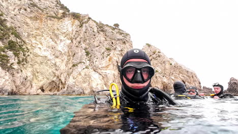 Selfie-Of-A-Male-Scuba-Diver-In-Greece