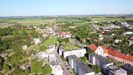 Kloster-Und-Stadthäuser-In-Głubczyce,-Woiwodschaft-Oppeln,-Polen