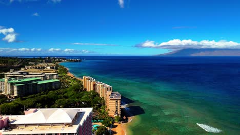 Stunning-Drone-Footage-of-Maui's-Oceanfront-Resorts-in-the-middle-of-the-Pacific-Ocean