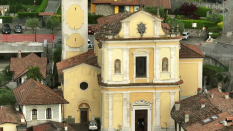 Kirche-San-Giorgio-Mit-Barocker-Fassade-In-Sulzano,-Brescia,-Italien