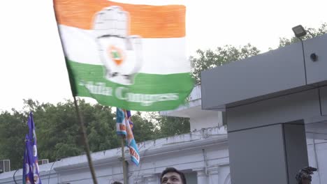 Congress-party-supporters-waving-party-flags