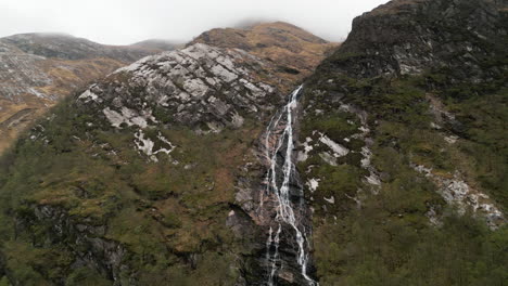 Scotland-Waterfall-Mountain-valley-Drone-4k