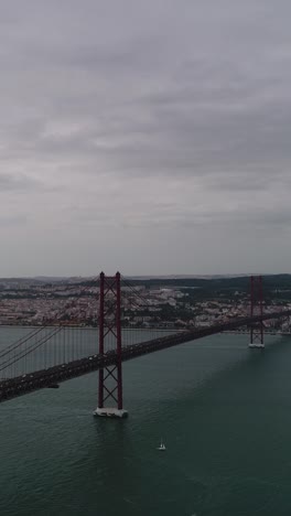 Portugal-the-25-abril-bridge-Vertical-Video