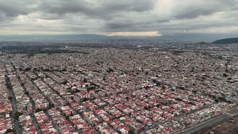 Drone-aerial-view-of-northern-Mexico-City