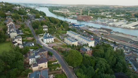 Middle-Glanmire-Rod,-Montenotte,-Cork,-Ireland,-Aerial-01