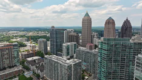 Densely-High-Rise-Commercial-And-Residential-Buildings-Of-Midtown-Atlanta,-Georgia,-United-States