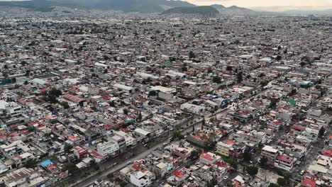 Expansión-Urbana-Del-Municipio-De-Ecatepec,-Periferia-De-La-Ciudad-De-México