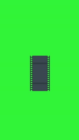 Filmstrip-animated-icon-green-background