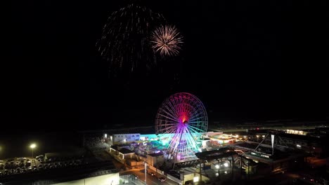 Superb-pyrotechnic-show,-fireworks-finale-for-a-day-of-celebration