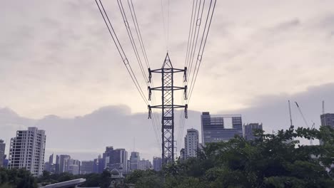 Electricity-pole-attached-to-cables