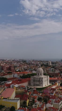 Stadt-Lissabon-Portugal-Luftbild-Vertikales-Video