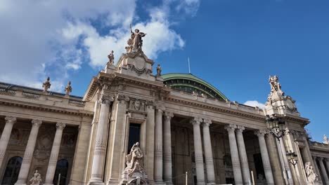 Facade-of-Grand-Palais-or-Great-Palace,-Paris-in-France