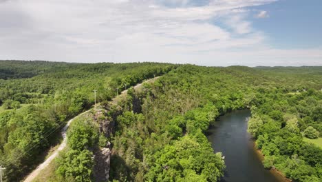 Sommerlandschaft-Am-White-River-In-Arkansas