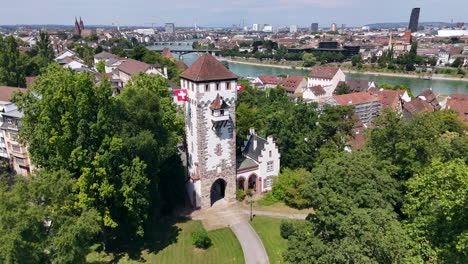 Historisches-Baseler-Stadtbild-Mit-St