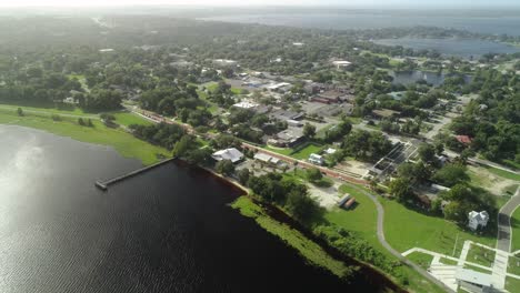 "Clermont,-FL---USA---8-24-2020:-Aerial-clip-of-downtown-Clermont