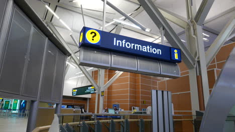 Motion-of-information-sign-inside-yvr-airport-with-4k-resolution