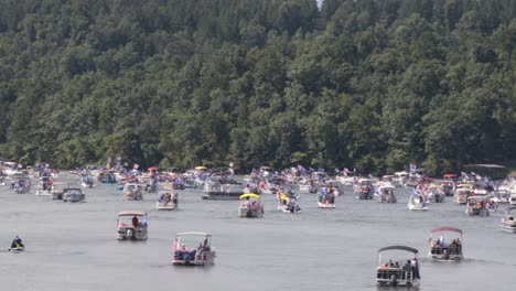 Boats-decorated-to-support-USA-Trump-Pence-2020