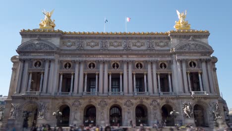 Facade-of-Opera-or-Palace-Garnier-in-Paris,-France