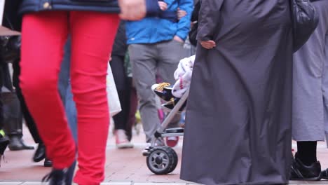 Shots-of-legs-and-feet-walking-on-busy-shopping-Grafton-Street