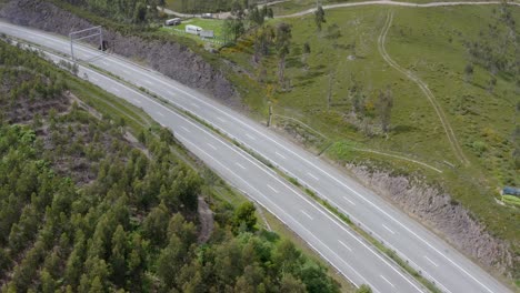 Aerial-Shot-of-an-Empty-Freeway