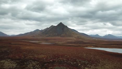 A-dramatic-cloudy-Fall-day-in-an-arctic-tundra-landscape