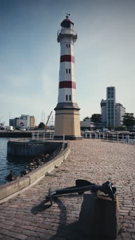 Vertikale-Ansicht-Des-Leuchtturms-Von-Malmö