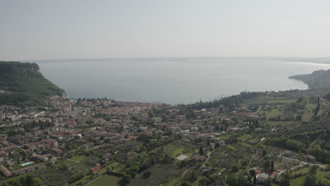 Drone-footage-of-Italian-coast-towns---sea