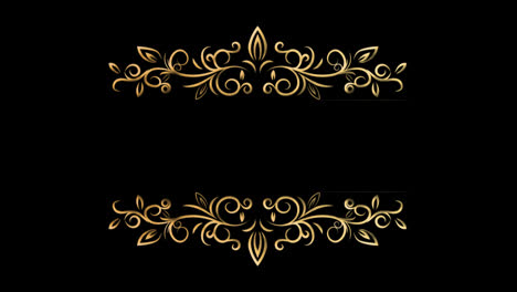 Wedding-decoration-flower-titles-copy-space-for-text-leaf-wreath-floral-Frame-animation-With-alpha-channel.