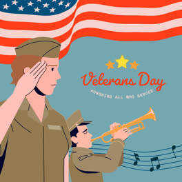 An-animation-of-a-Flat-veterans-day-instagram-posts-collection