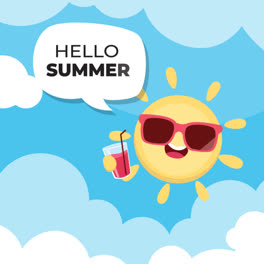 An-animation-of-a-Flat-hello-summer-sale-illustration