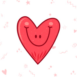 An-animation-of-a-Doodle-hand-drawn-heart-drawings-collection